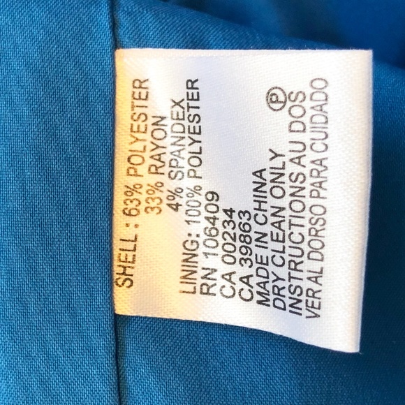 Lovely Royal Blue Tahari Arthur  S. Levine Dress Size:10 - Picture 13 of 13